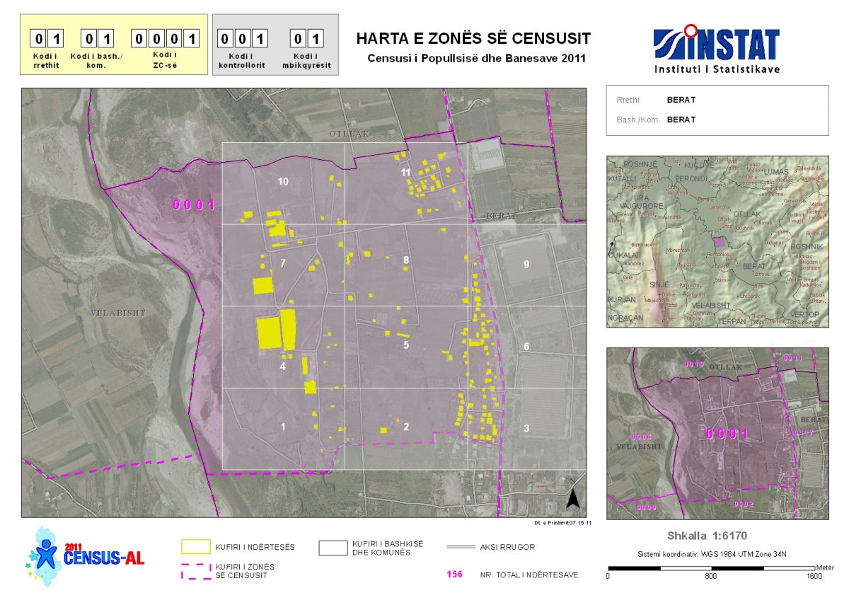 Using GIS for the Albanian Census the first large statistical operation