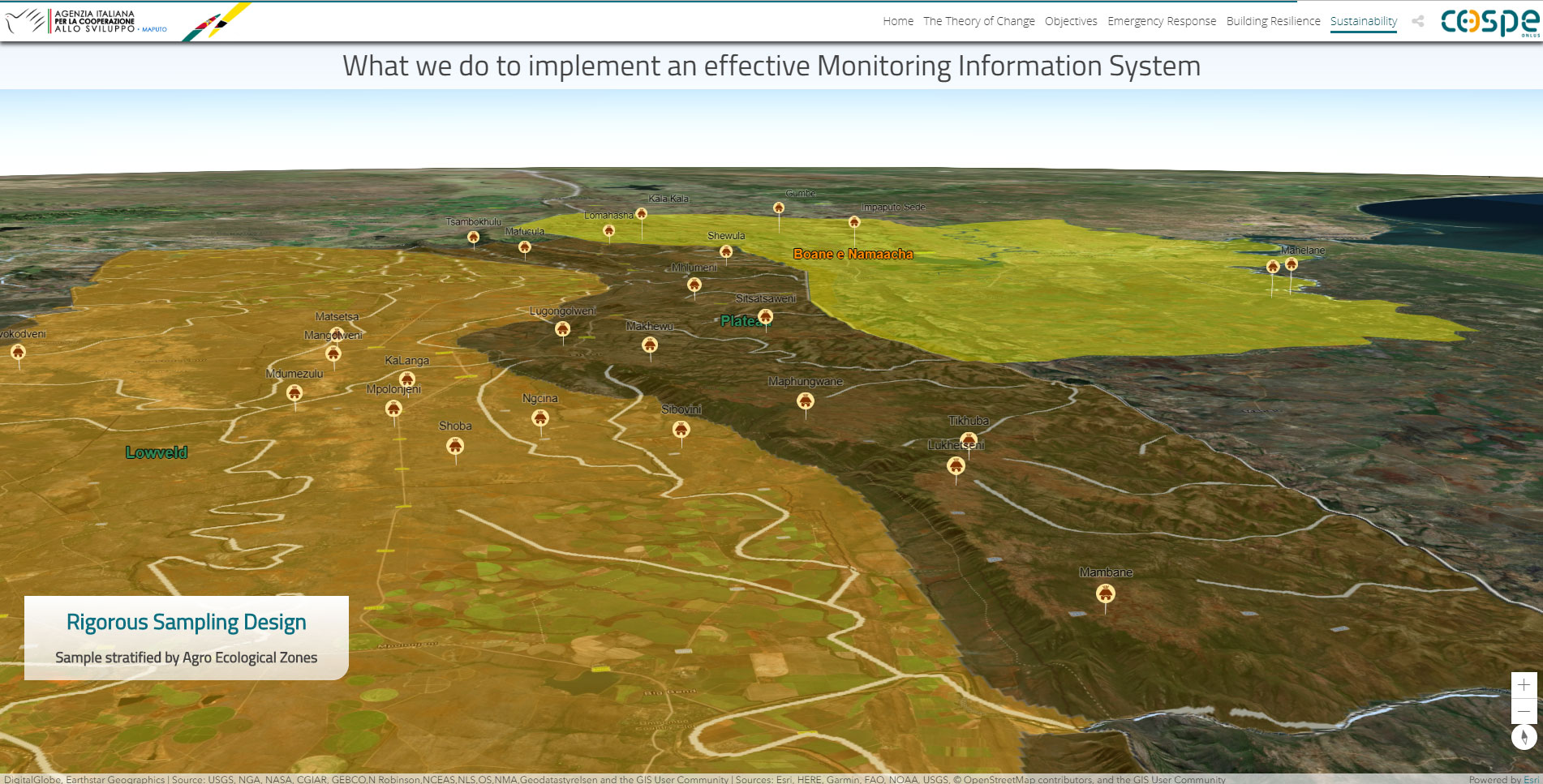 tecnologia GIS per il monitoraggio