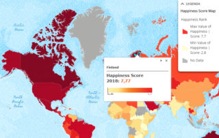 copertina di map of the week | mappa della felicità
