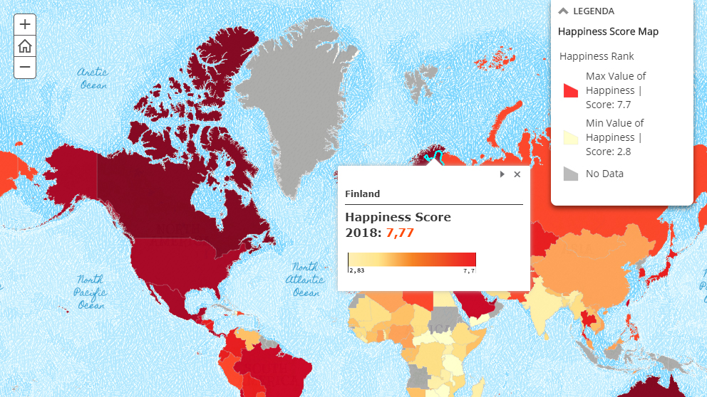 copertina di map of the week | mappa della felicità