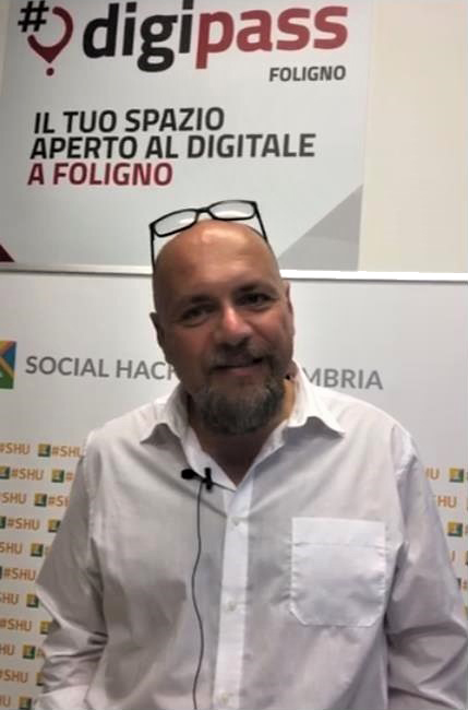 Antonio Natale intervistato al social hackathon umbria