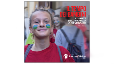 Copertina dell’Atlante dell’Infanzia a Rischio 2019