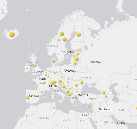 Immagine tratta dalla mappa di gisAction “SDG Mapping SDG7 – AFFORDABLE AND CLEAN ENERGY” 2