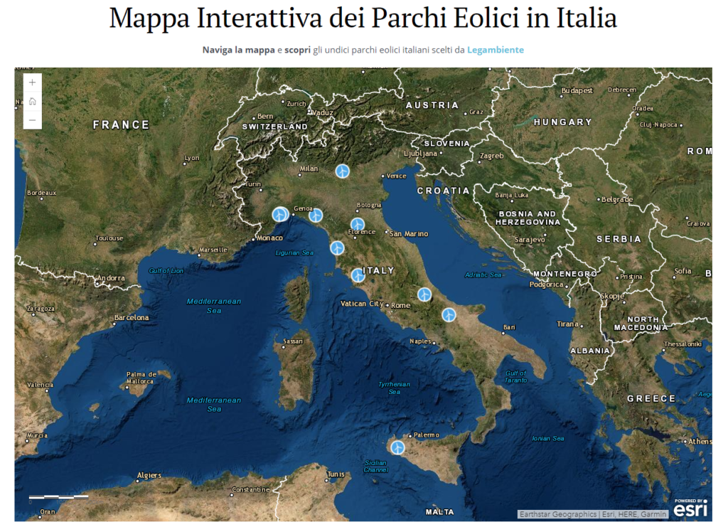 Una Mappa Dei Parchi Eolici In Italia E Nel Mondo - GisAction