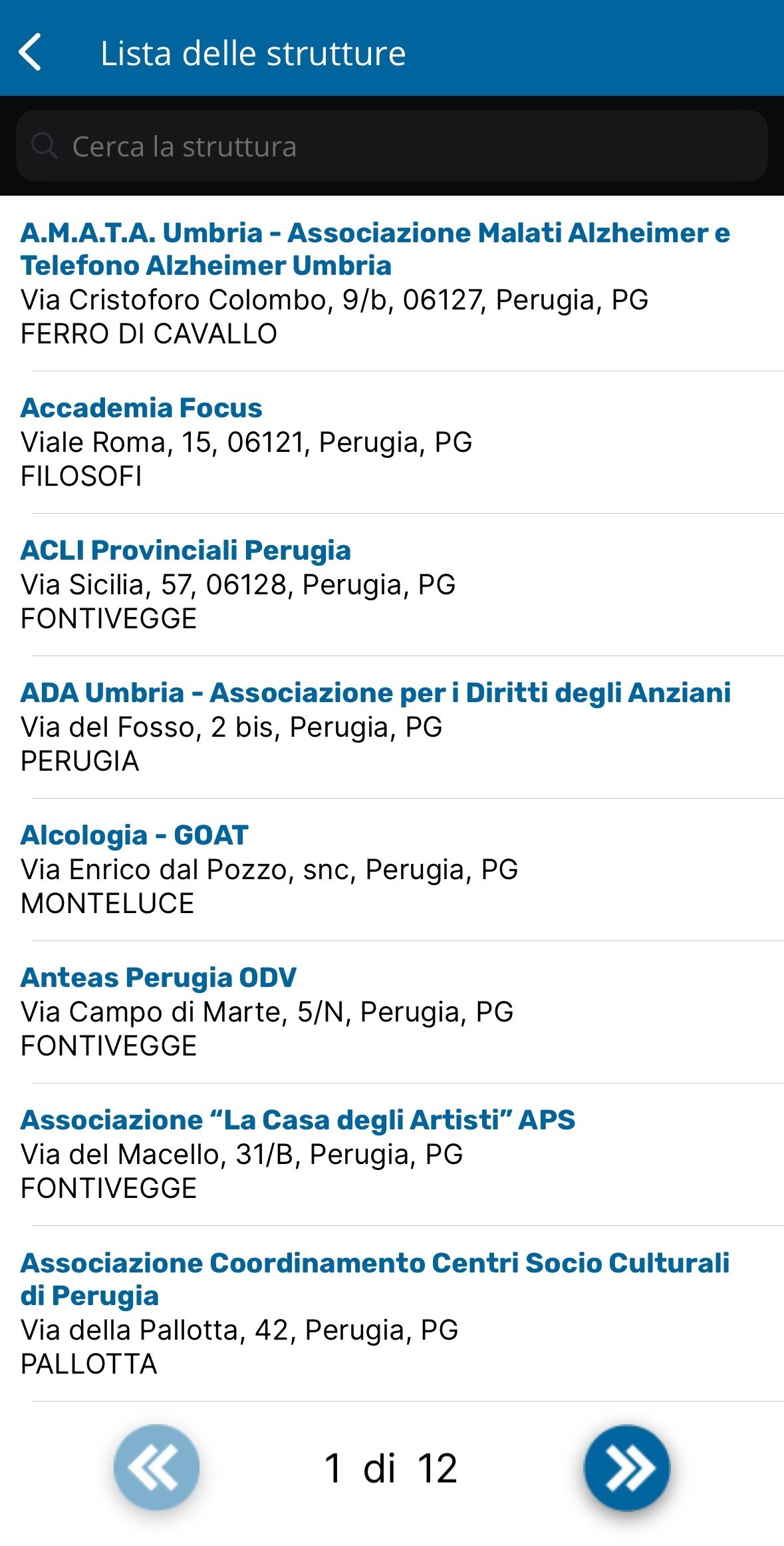 Rete di argento Mobile app 