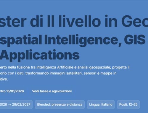 Master GeoAI à Roma Tre, promouvoir la formation à l&rsquo;intelligence géospatiale